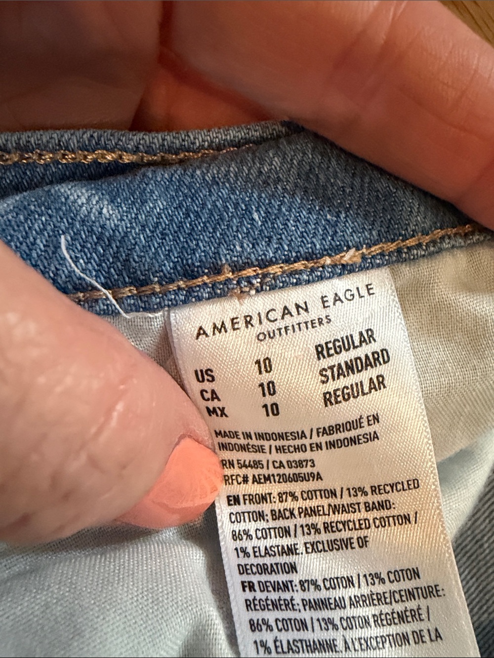 American Eagle Strigid Jean - size 10 - Picture 3 of 8
